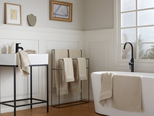 2+2 Classic Turkish Cotton Bath Bundle - Bone